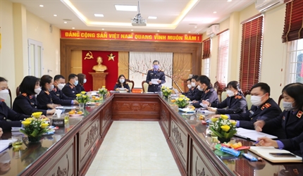 Viện KSND huyện Đông Anh tổ chức Hội nghị cán bộ, công chức năm 2022